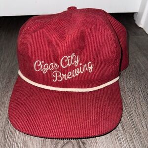 Cigar City Brewing Red Corduroy Rope Golf Hat